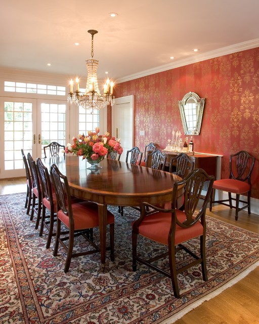 19 Gorgeous Wallpaper Ideas For Your Beautiful Dining Room