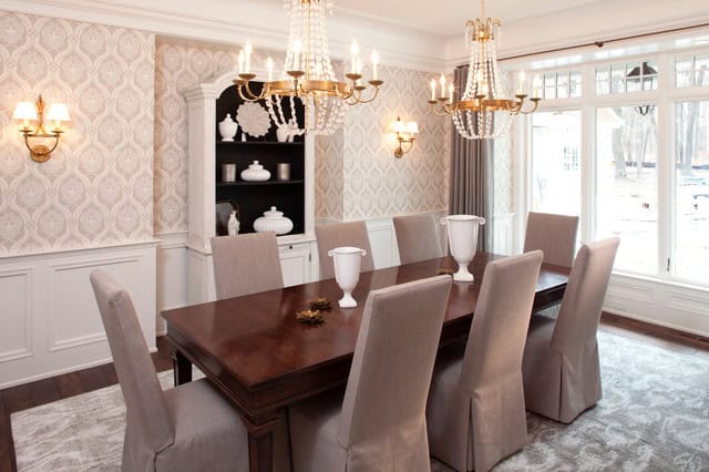 19 Gorgeous Wallpaper Ideas For Your Beautiful Dining Room 13