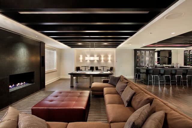18 Really Cool Ideas How To Decorate Your Contemporary Basement 14