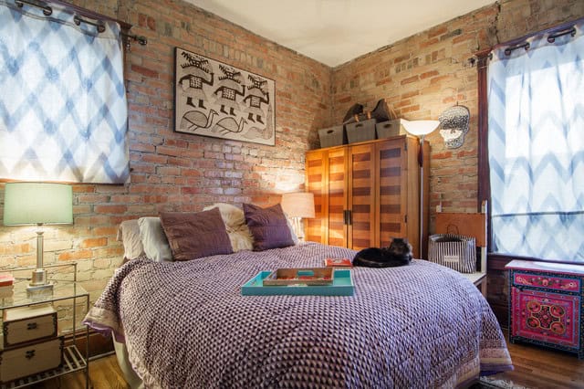 17 Charming Bedroom Designs With Brick Walls