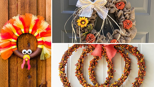 16 Wonderful Handmade Thanksgiving Wreath Designs To Decorate Your Front Door This Fall