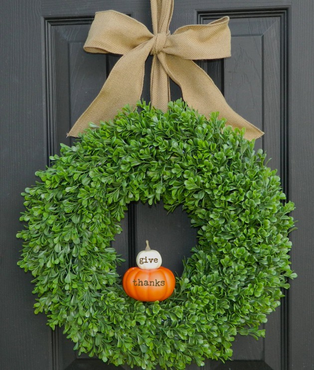 16 Wonderful Handmade Thanksgiving Wreath Designs To Decorate Your Front Door This Fall