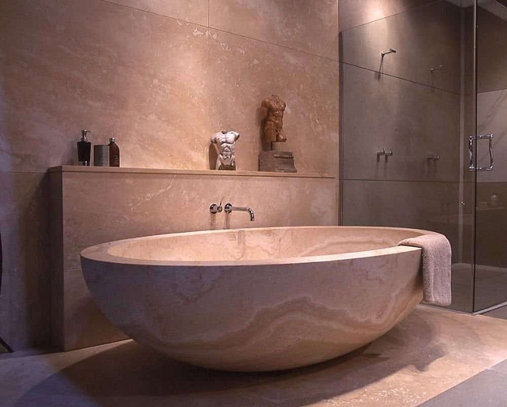 17 Charming Bathtubs Made Of Natural Stone For More Pleasant Look 16