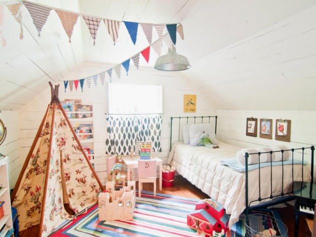 Add Fun To The Child's Room- 19 Fascinating Tepee Designs