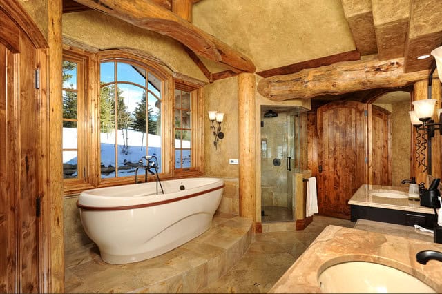 17 Amazing Rustic Bath Designs That Will Make You Feel Comfortable