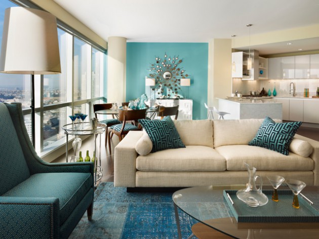 18 Extravagant Interiors With Turquoise Accents That Will Delight You