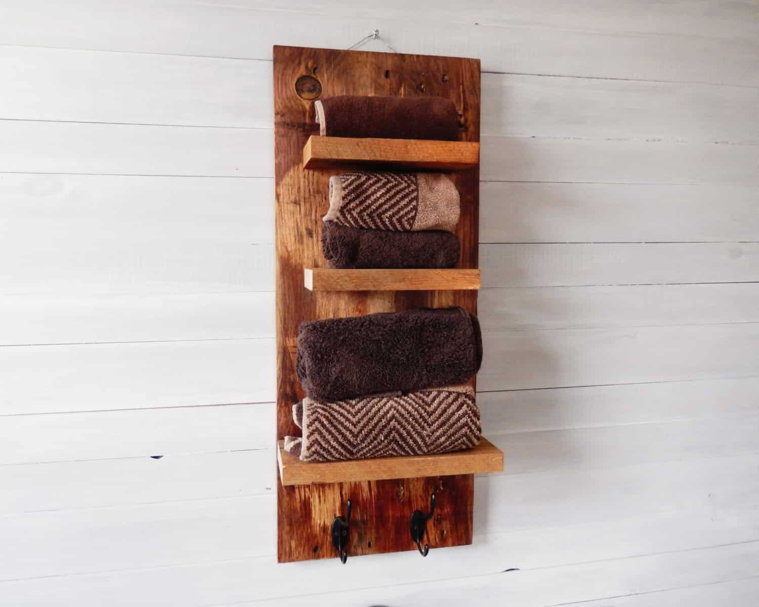 Rustic Shelves For The Bathroom Buy it on: www.etsy.com