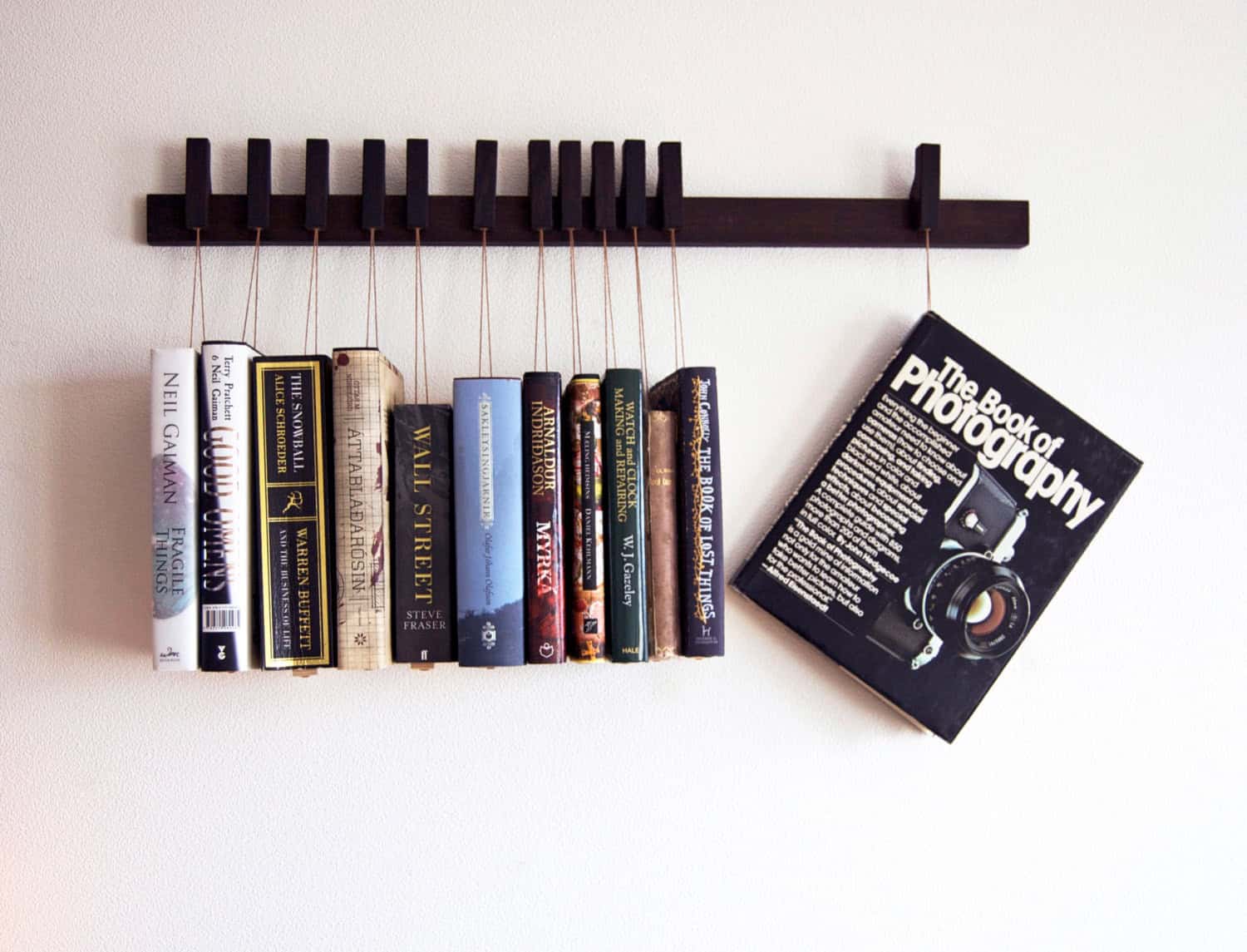 Custom made wooden book rack Buy it on: www.etsy.com