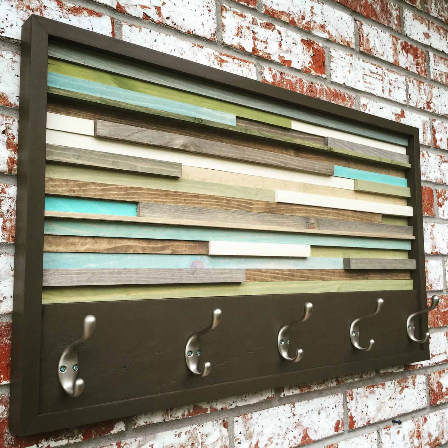 Wood Wall Art and Coat Rack Buy it on: www.etsy.com