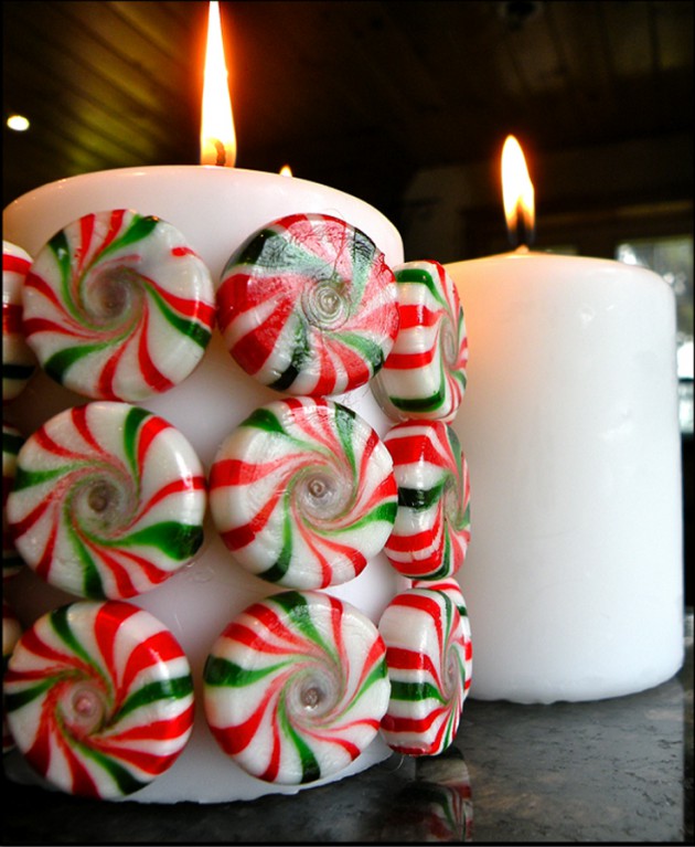 19 Delightful DIY Christmas Candle Holders