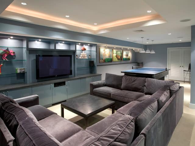 18 Really Cool Ideas How To Decorate Your Contemporary Basement 2
