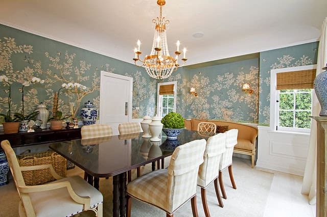 19 Gorgeous Wallpaper Ideas For Your Beautiful Dining Room 4