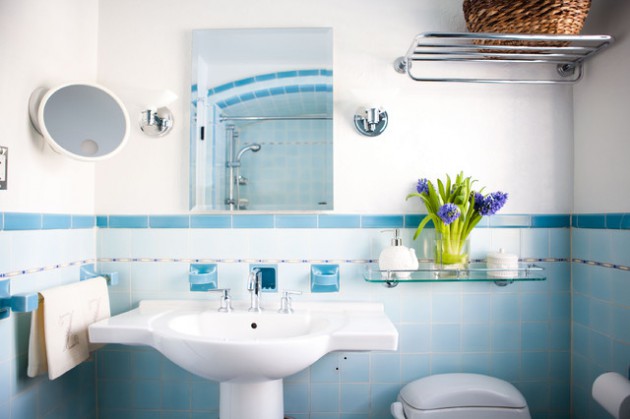 19 Inspirational Ideas To Decorate The Bathroom With Vintage Tiles