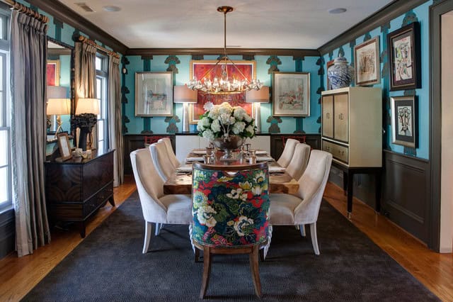 20 Beautiful Dining Rooms With Velvet Chairs 8