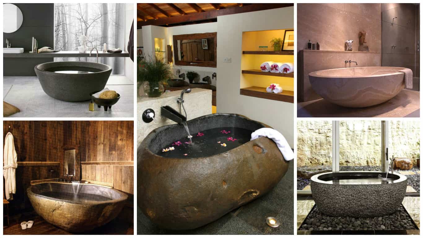 17 Charming Bathtubs Made Of Natural Stone For More Pleasant Look