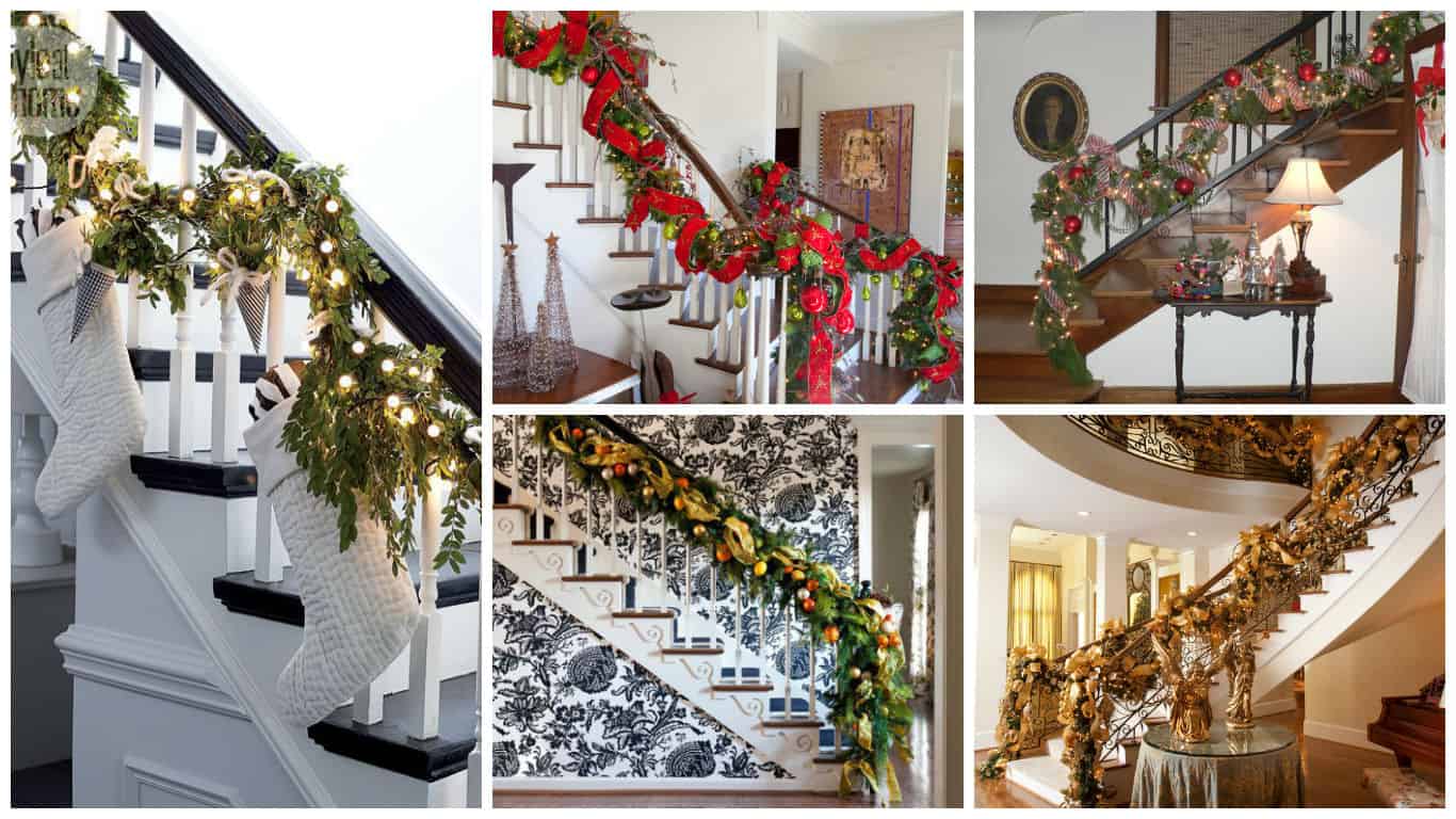 19 Majestic Staircase Decorations In The Spirit Of Christmas