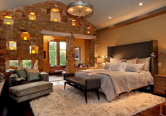 16 Accent Brick Wall Designs For Beautiful Look Of The Bedroom 10