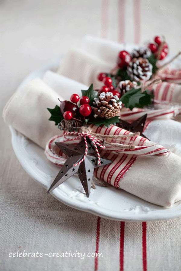 15 Most Easiest DIY Christmas Napkins To Adorn Your Christmas Table