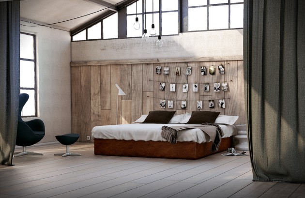 17 Dazzling Bedroom Designs With Wooden Wall