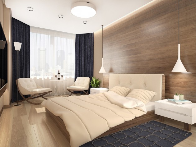 17 Dazzling Bedroom Designs With Wooden Wall