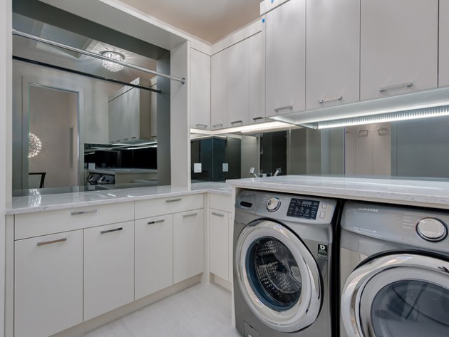 17 L-Shaped Laundry Designs For Better Use Of The Space &amp; Functionality