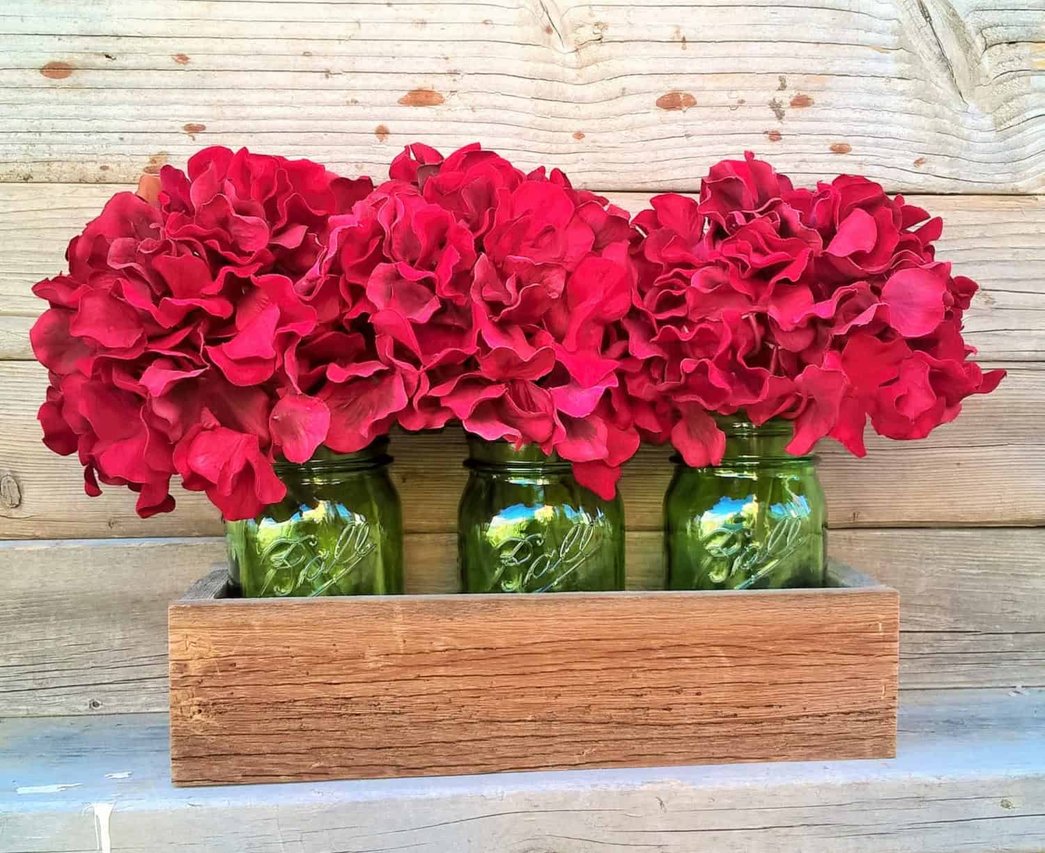 Mason Jar Christmas Table Centerpiece Buy it on: www.etsy.com