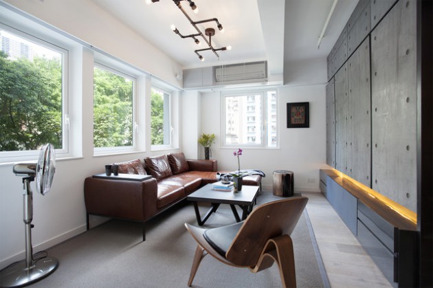 16 Spectacular Industrial Living Room Interior Designs