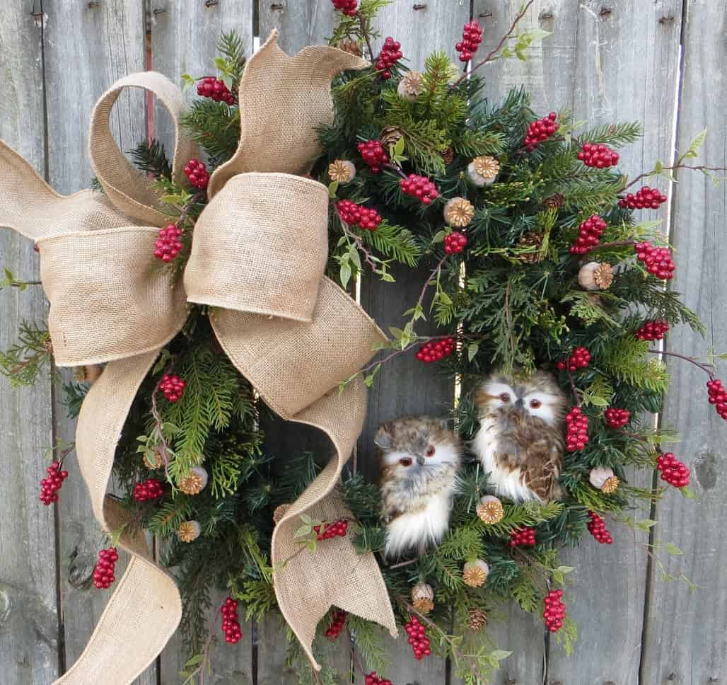 18 Wonderful Handmade Christmas Wreath Designs That Will Make Your