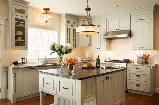 17 Attractive Traditional Kitchen Lighting Ideas To Beautify Your Kitchen Space 5