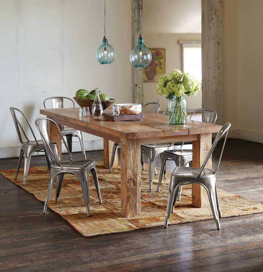 15 Charming Dining Rooms With Wooden Table For Pleasant Feel 6