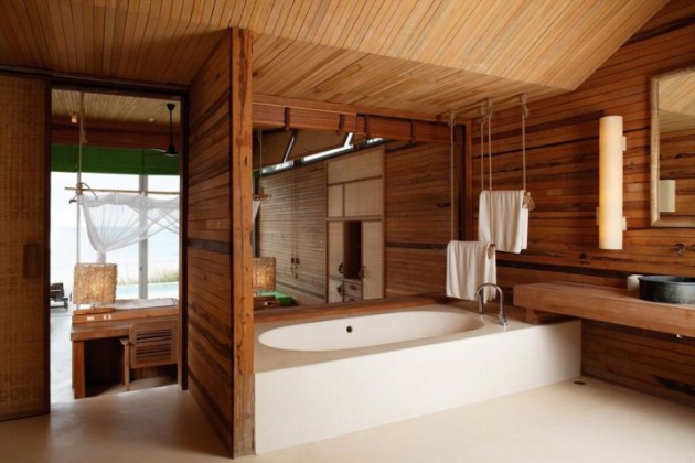 17 Charming Bathroom Designs With Wooden Elements For Cozy Atmosphere