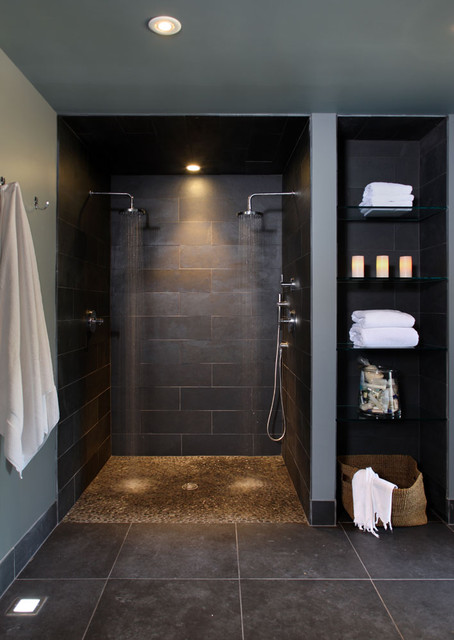 16 Beautiful Bathrooms With Double Shower For Extra Pleasure