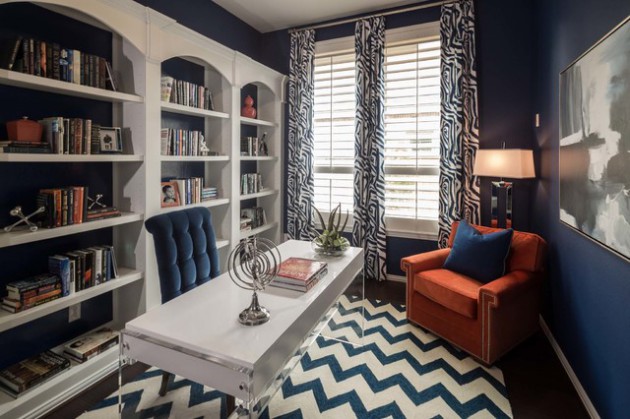 15 Elegant Transitional Home Office Designs To Motivate You