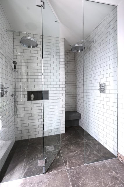 16 Beautiful Bathrooms With Double  Shower  For Extra Pleasure