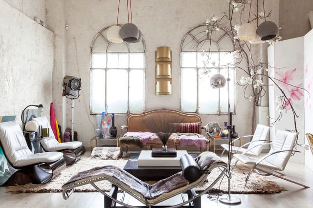 Eclectic Living Room Source