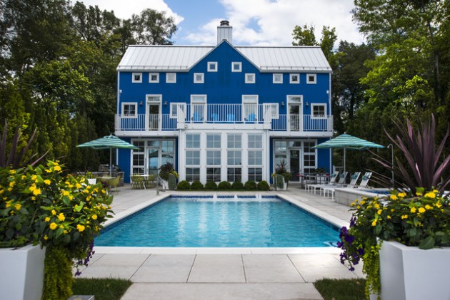 18 Breathtaking Transitional Swimming Pool Designs You Won't Forget