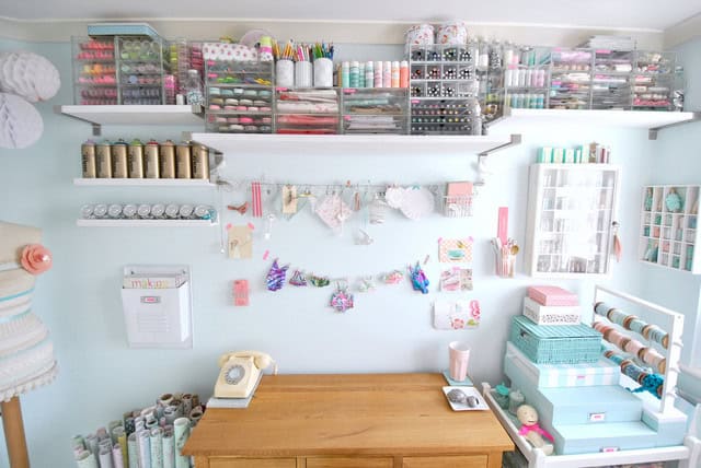 17 Super Smart Storage Ideas For Your Craft Room 2