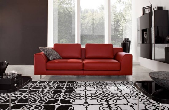 17 Stylish Living Room Designs With Red, Living Room Red Sofa Decorating Ideas