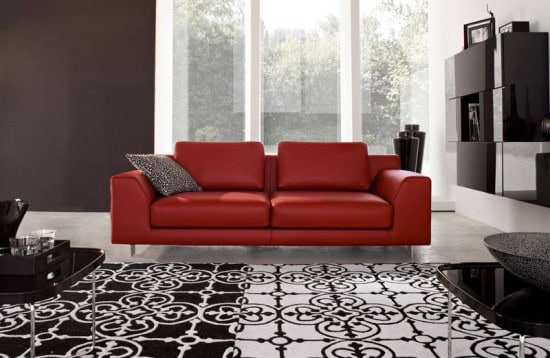 17 Stylish Living Room Designs With Red Couches