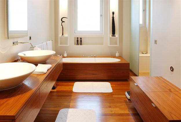 17 Charming Bathroom Designs With Wooden Elements For Cozy Atmosphere