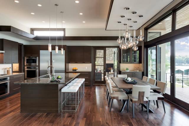 16 Classy Dark Wood Kitchens That Will Delight You