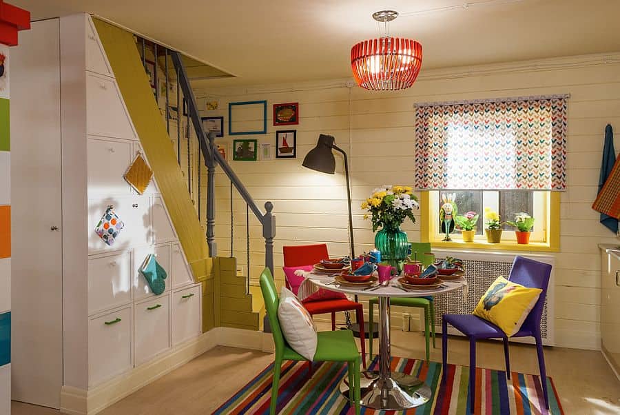 17 Cool Colorful Dining Rooms With Eclectic Influence 10