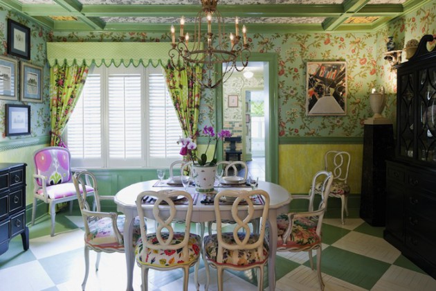 17 Cool Colorful Dining Rooms With Eclectic Influence
