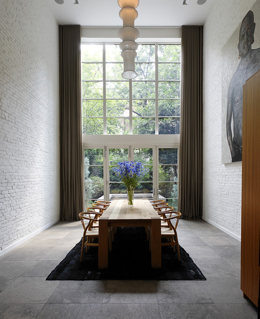 16 Charming Dining Rooms With Exposed Brick Wall