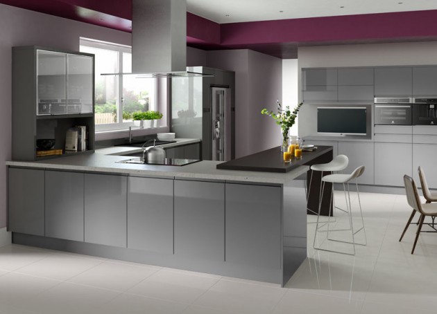 15 Divine Grey Kitchen Designs In Contemporary Style