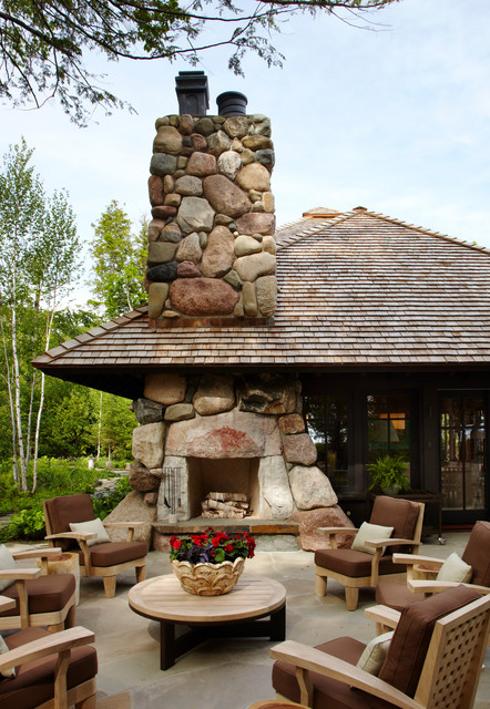 18 Astonishing Stone Fireplace Designs To Improve Your Outdoor Space