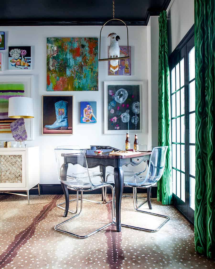 17 Cool Colorful Dining Rooms With Eclectic Influence 17