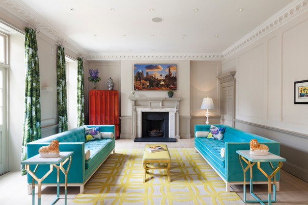 17 Brilliant Colorful Living Rooms To Break The Monotony In The Home