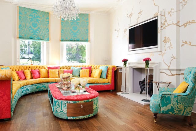 17 Brilliant Colorful Living Rooms To Break The Monotony In The Home 4
