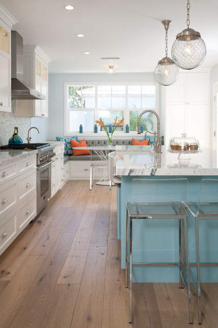 16 Magnificent Kitchen Designs With Blue Kitchen Island